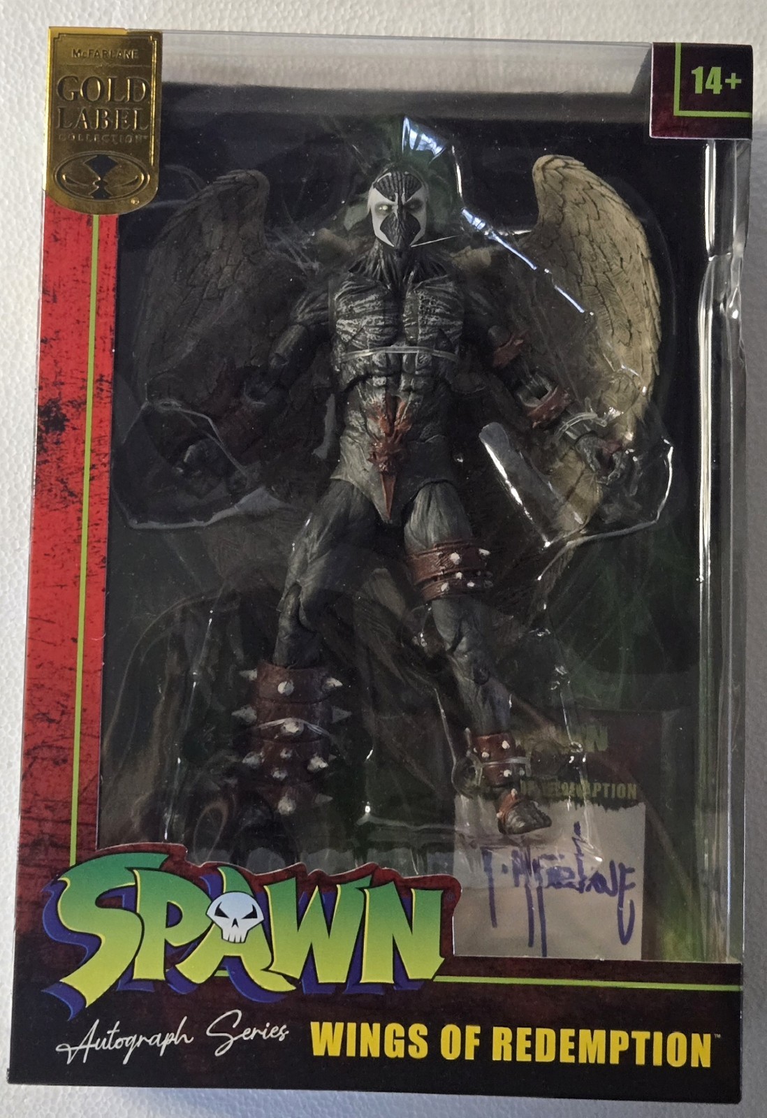 McFarlane Spawn Wings of Redemption Gold Label Autograph Series 7&Prime; Figure Signed