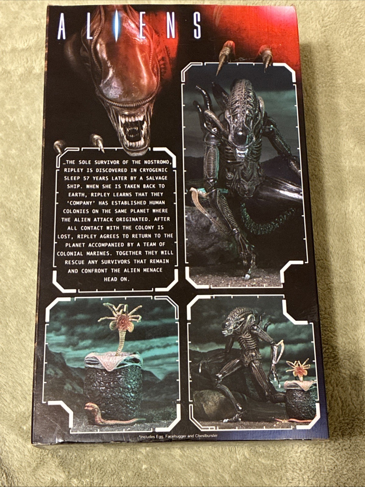 NECA Aliens Ultimate Edition Brown Alien & Face Hugger Figure – As Shown