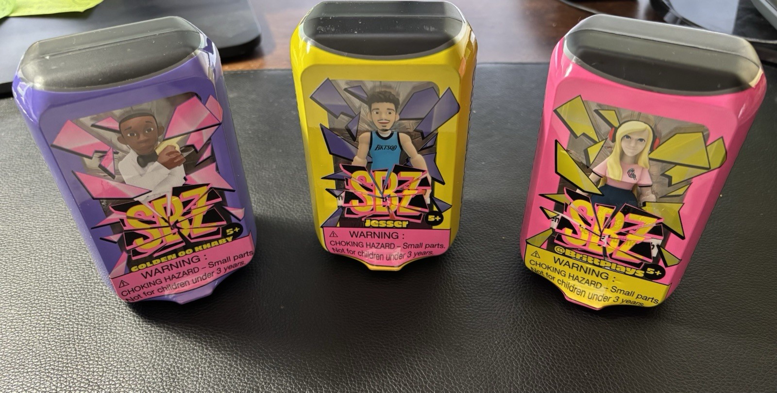 New 3PK ScreenBreakZ Collectibles Golden OO Khaby Brittplays Jesser Fast Ship