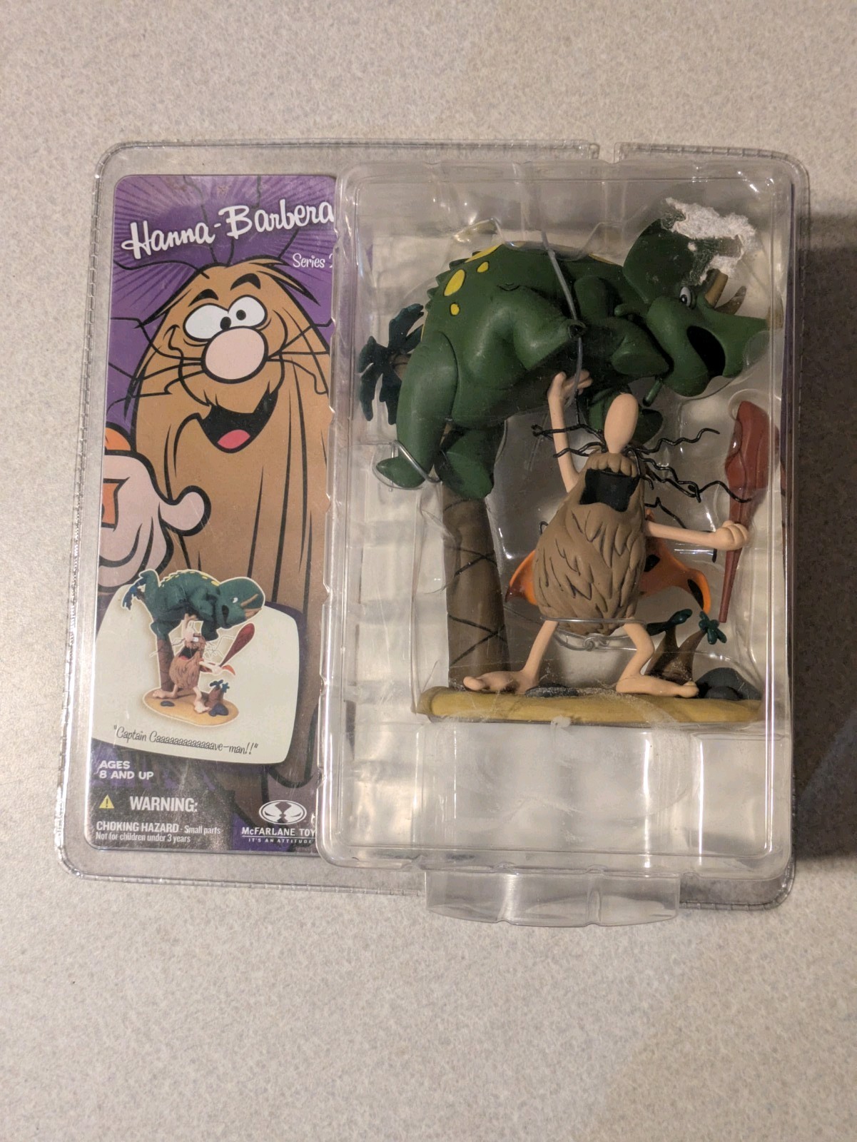 Hanna Barbera figure series Captain Caveman and Dinosaur set by McFarlane Toys