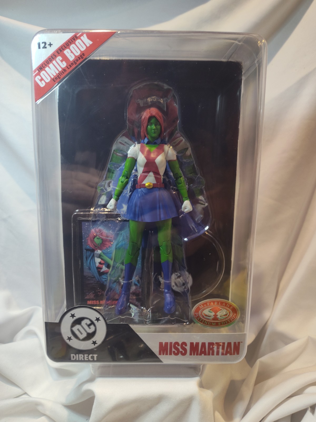 DC Multiverse Page Punchers Miss Martian Teen Titan 7&Prime; Platinum Figure Mcfarlane