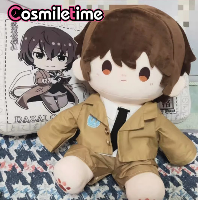 Bungo Stray Dogs Dazai Osamu Plush 30cm Doll Stuffed Dress Up Toy Anime Plushie