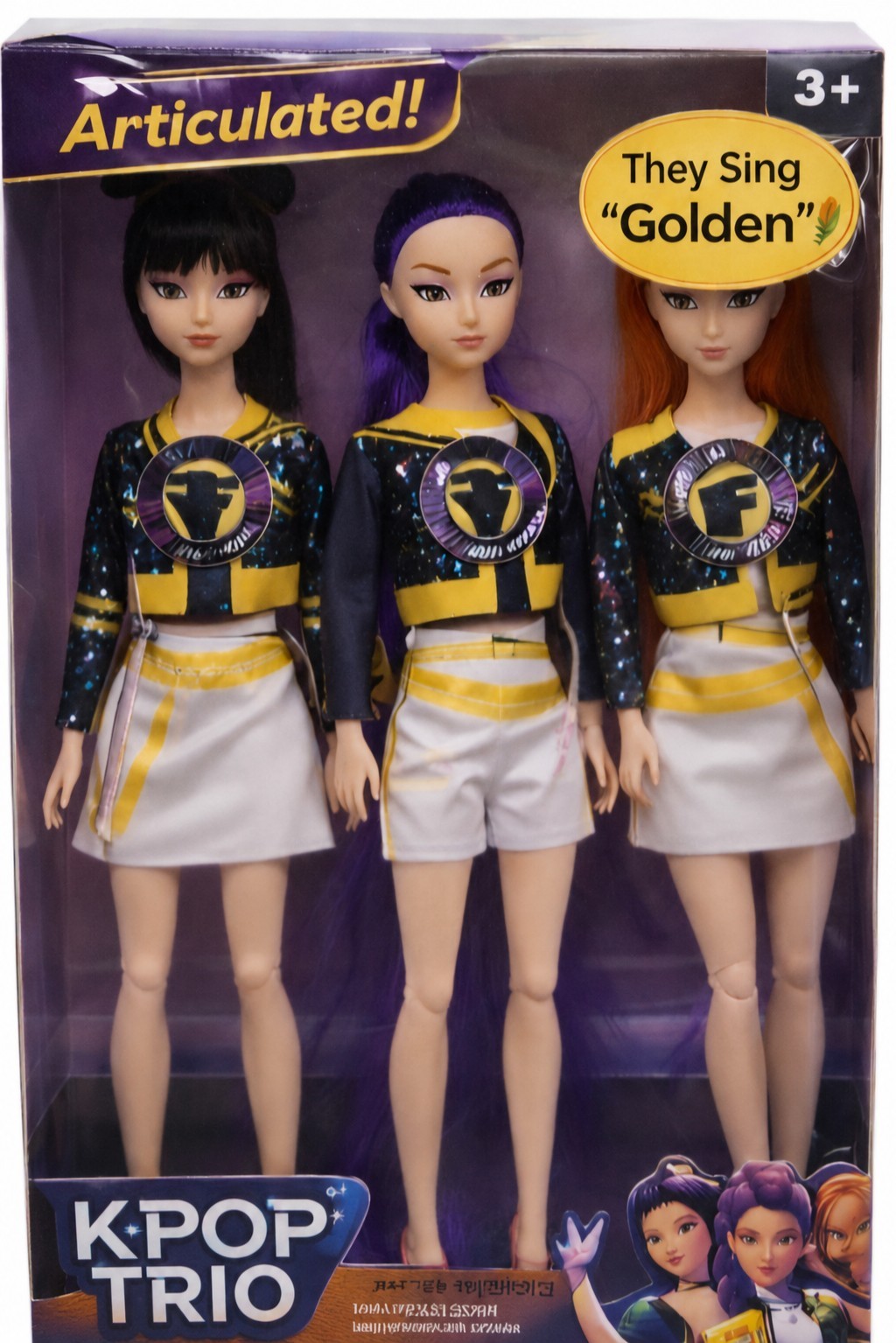 Kpop Demon Hunter Dolls Singing 11.8&Prime; Complete Golden Outfit