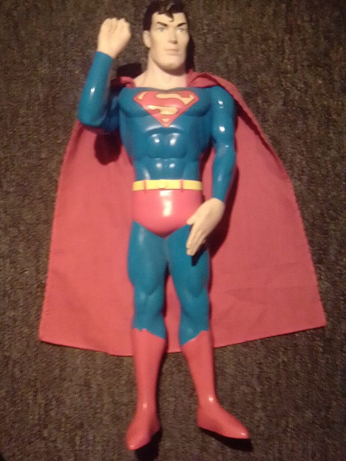 Vintage 1988 Superman 15&Prime; Action Figure DC Comics Cape Excellent Condition