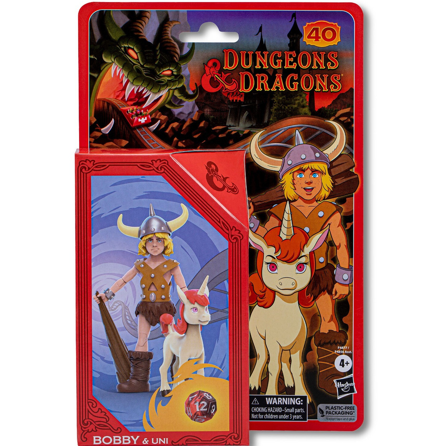 Dungeons & Dragons Cartoon Classic Bobby & Uni, Diana, Hank 6&Prime; Action Figure Set