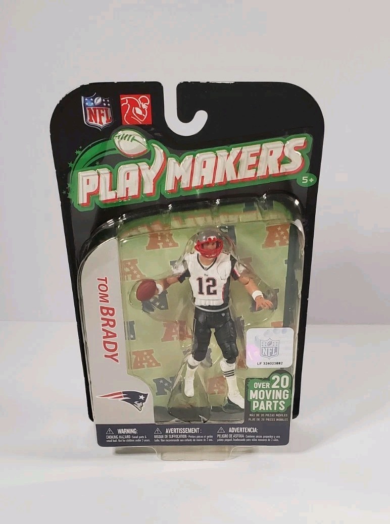 McFarlane 2011 NFL Playmakers Tom Brady White Away Jersey Action Figure Patriots