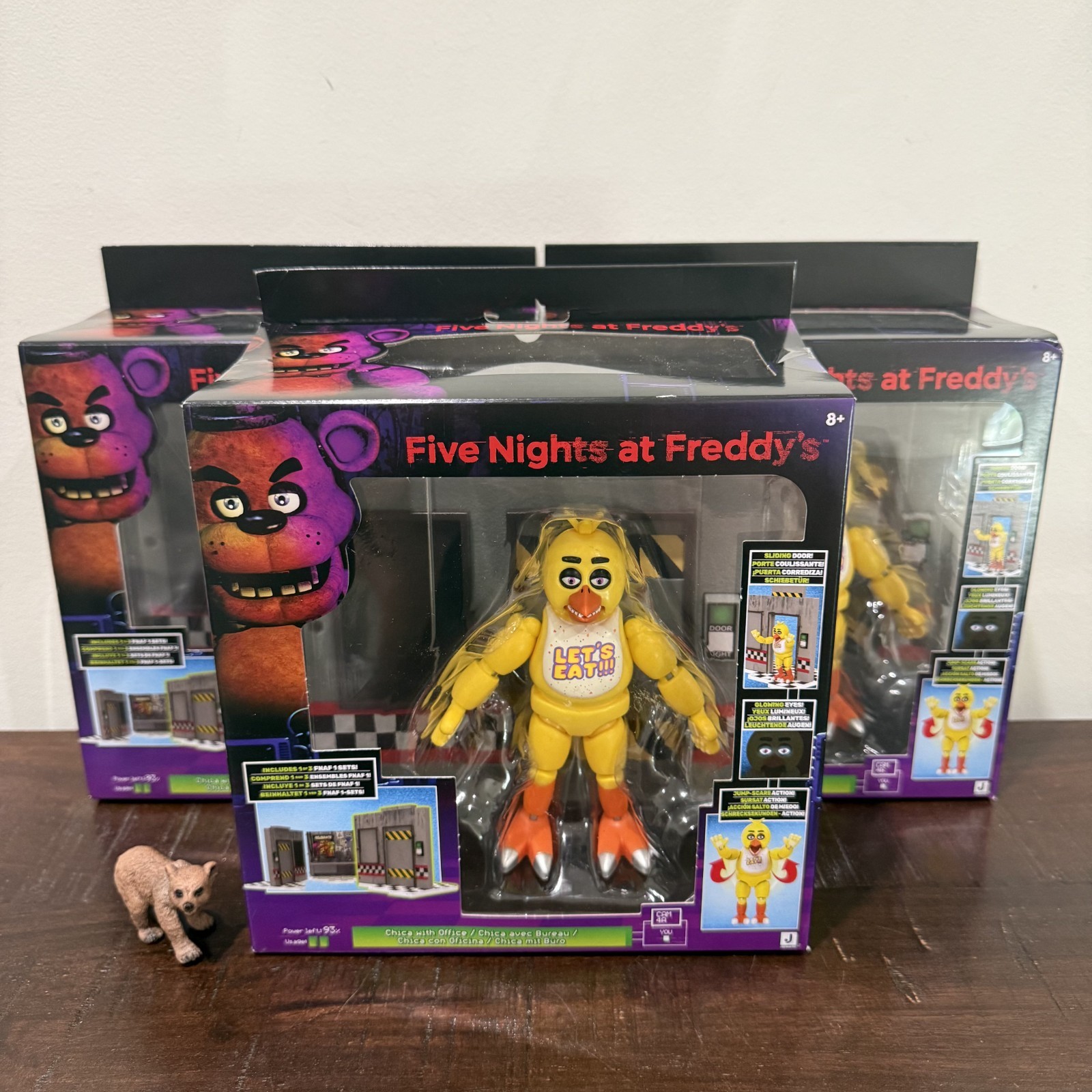 FNAF Five Nights at Freddy&rsquo;s Jazwares Classic Chica Office Set 5&Prime; Figure DAMAGE
