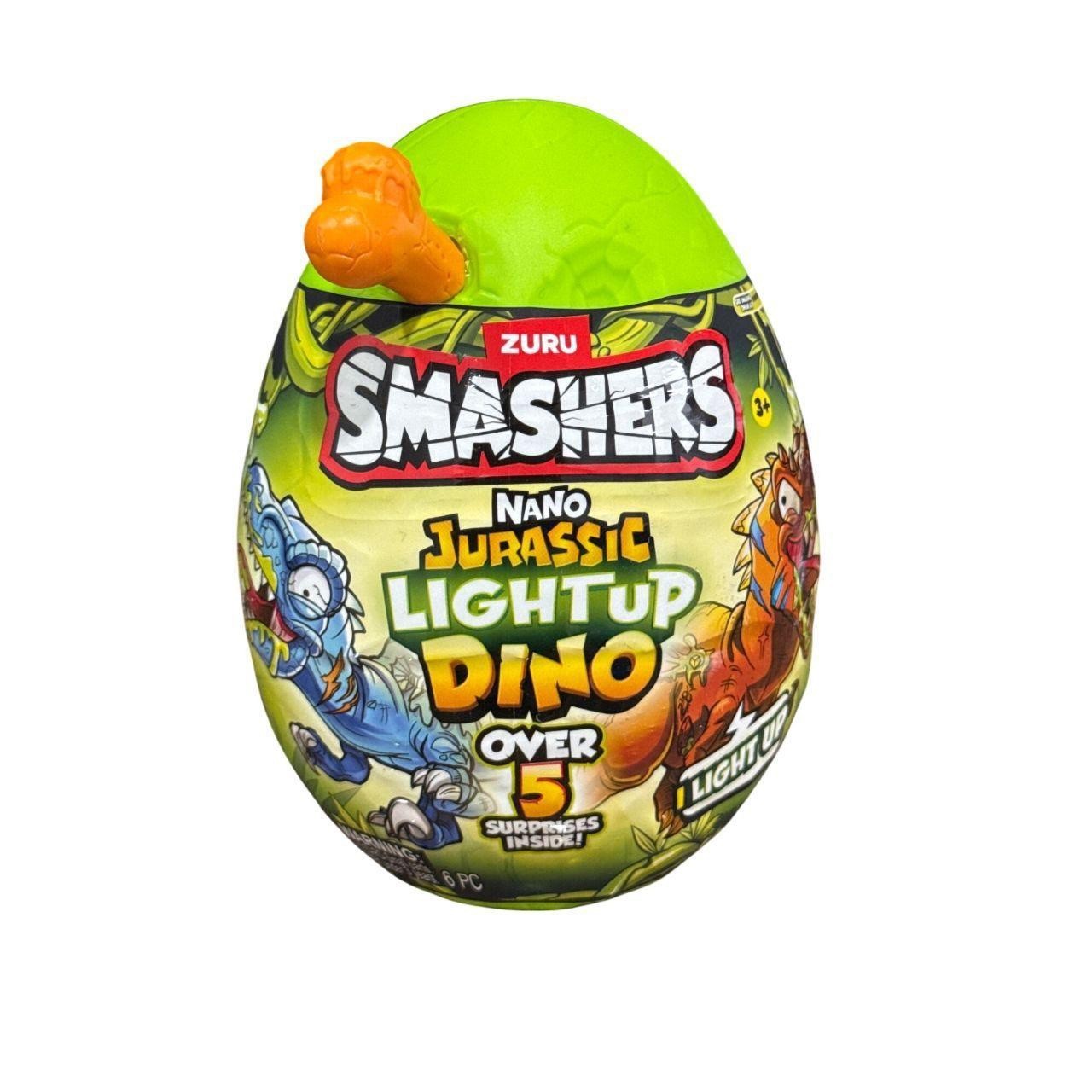 ✨NEW Zuru Smashers Mini Jurassic Light Up Dino Toy 5 suprises includes [12 eggs]
