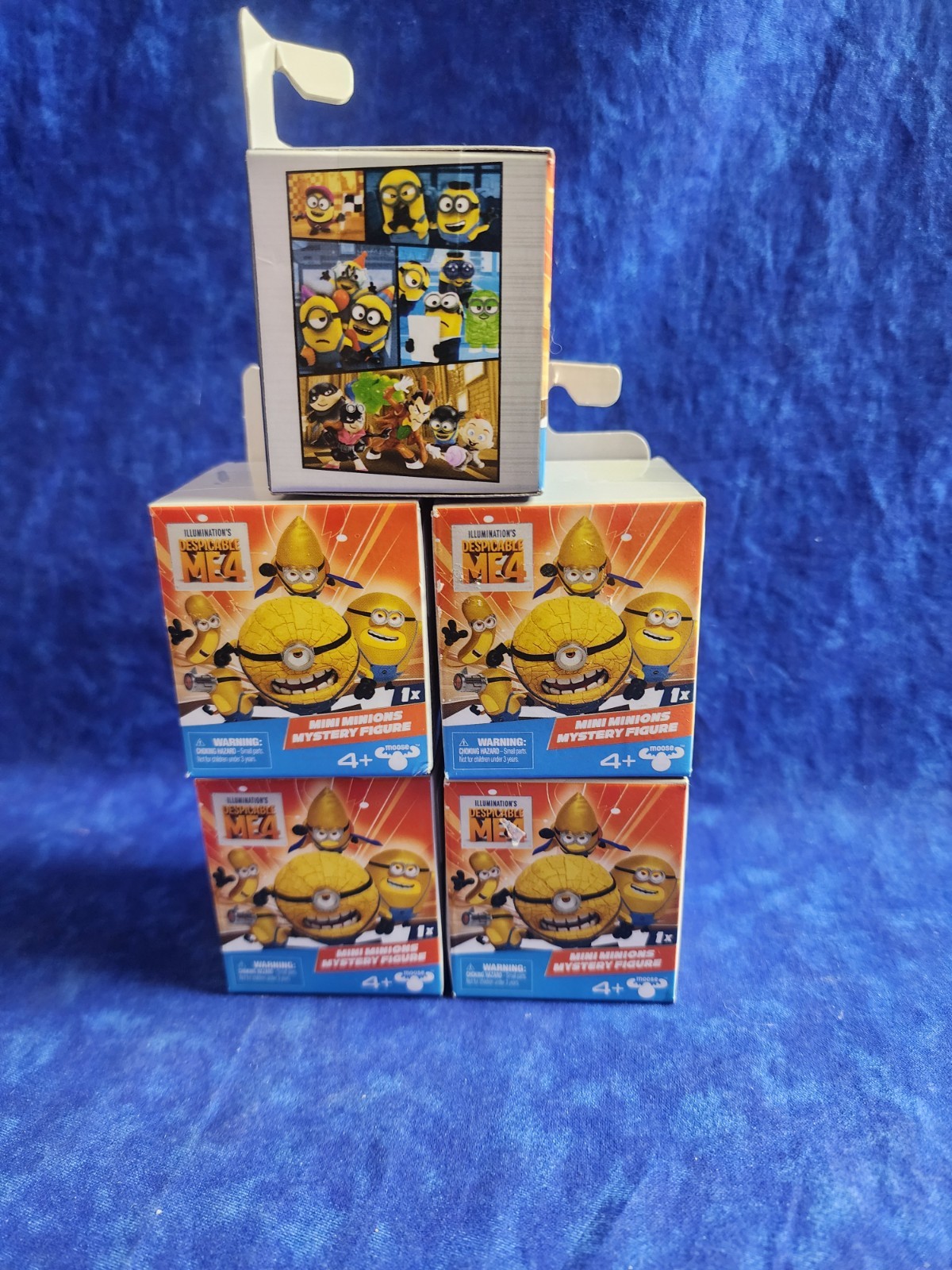 5 Boxes of Despicable Me 4 Mini Minions Mystery Figures 1 In Each Box New