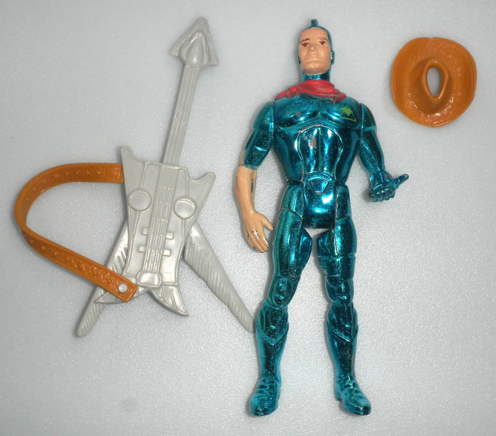 100% Complete Bluegrass w/ Sideman Bird & Hat 1987 SilverHawks Vintage 5&Prime; Figure