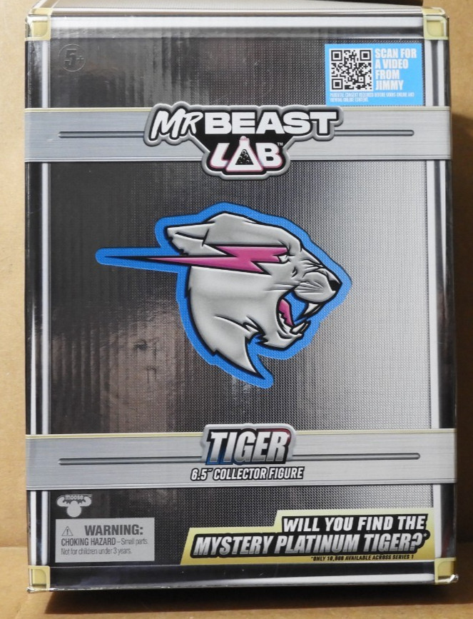MR BEAST LAB TIGER (6.5&Prime; COLLECTOR FIGURE (MOOSE TOYS,LLC) NEW!!