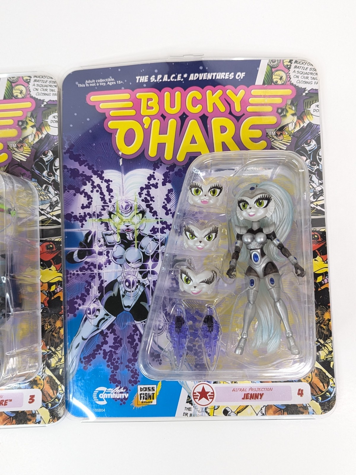 3 Bucky O&rsquo;Hare Action Figures Dead-Eye Duck Jenny Boss Fight Studio 2017 New