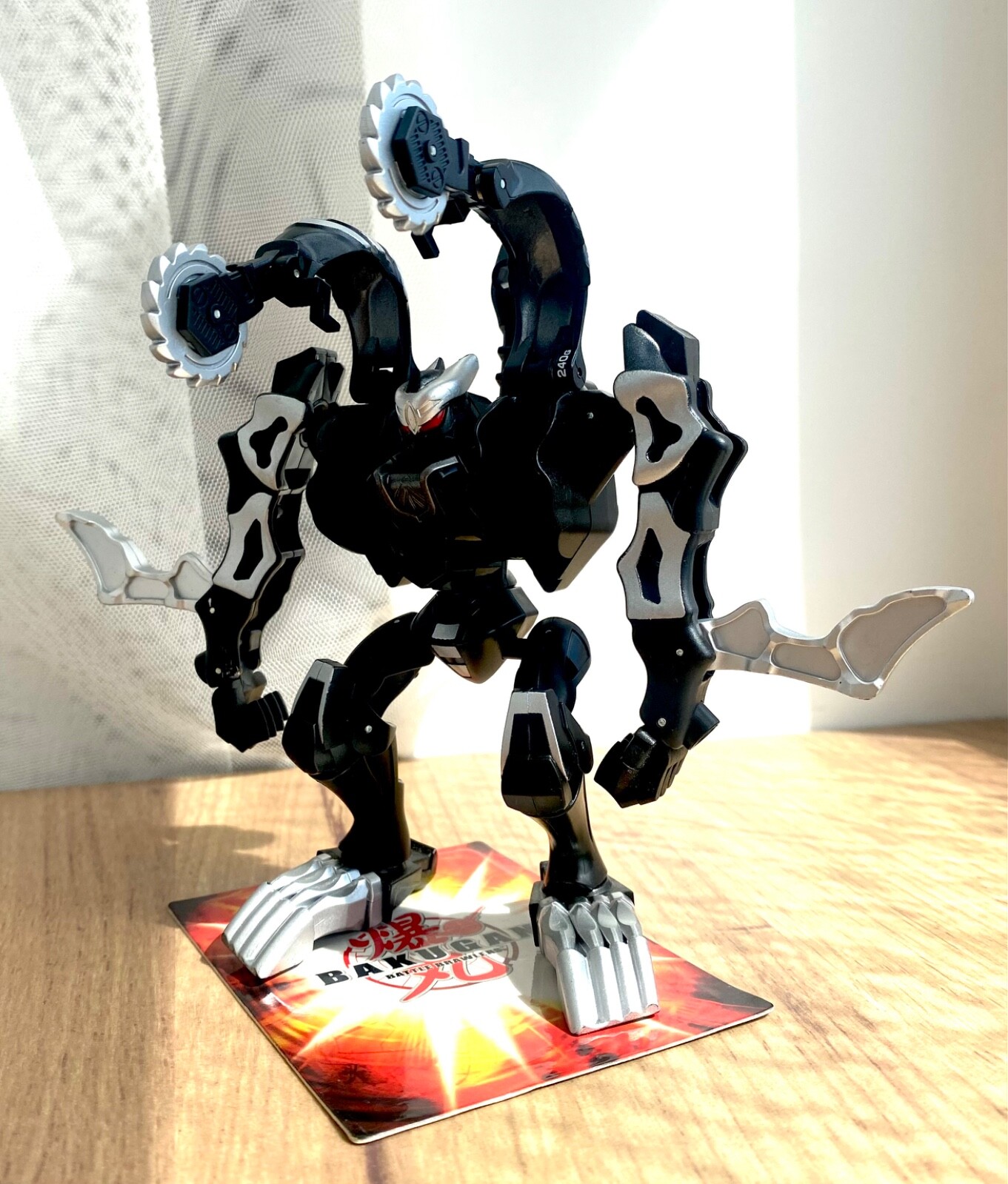 NEW Bakugan Mechtanium Surge Mechtogan Slycerak Darkus 240G with CARD