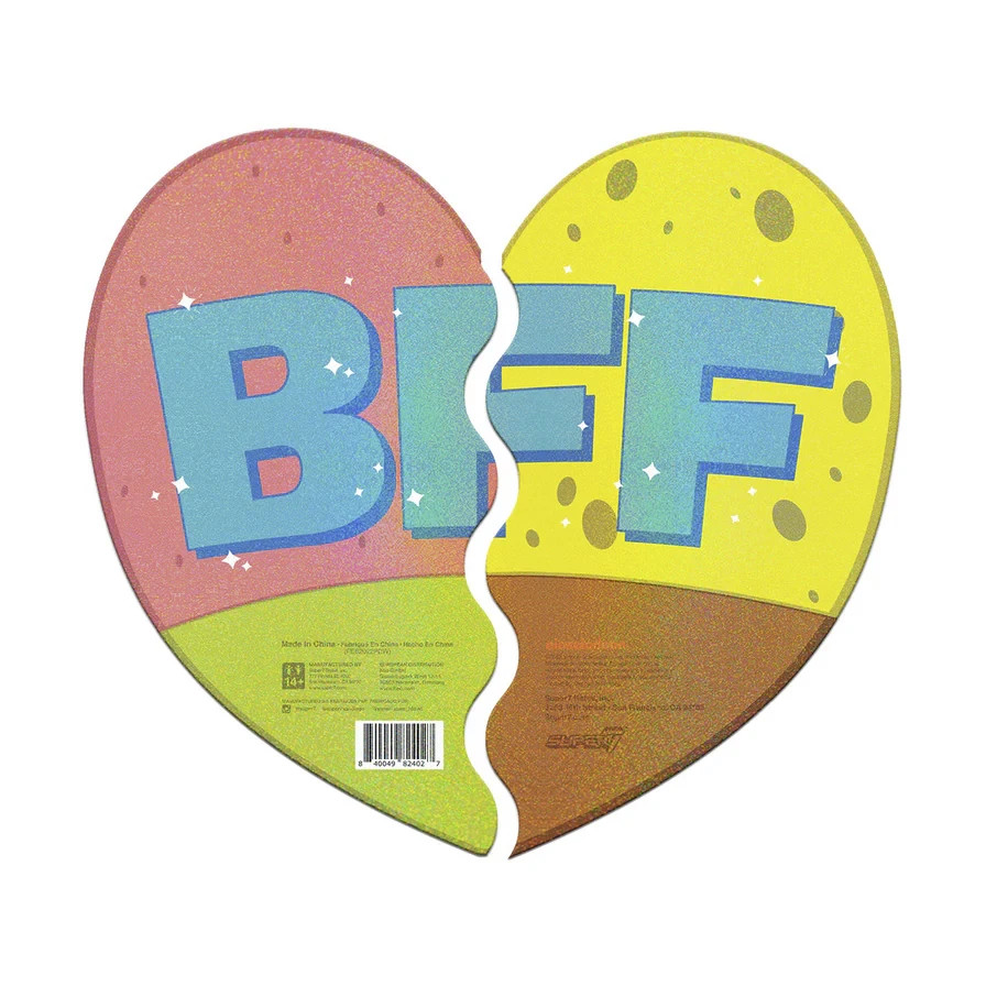 Super7 SpongeBob & Patrick BFF Glitter 2pack ReAction Figures SDCC Exclusive NEW