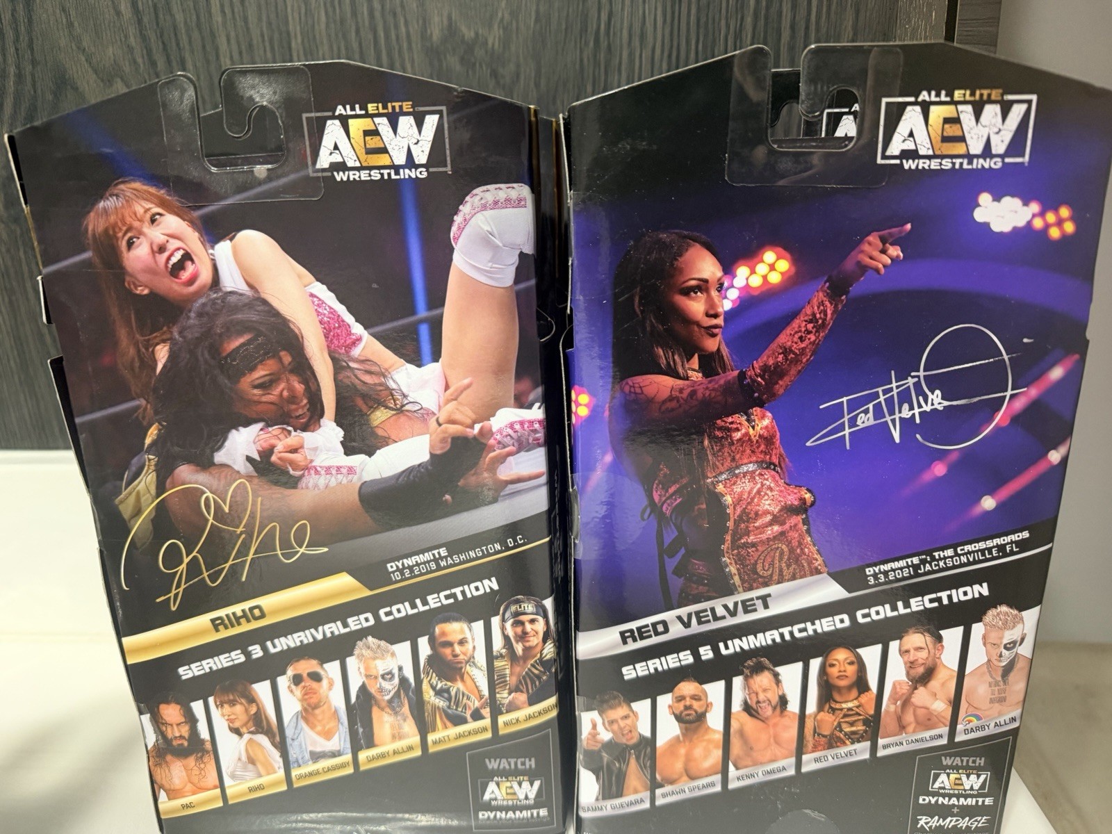 AEW Jazwares Lot (6) Dr Britt Baker 1/3000, Thunder Rosa Unmatched Unrivaled