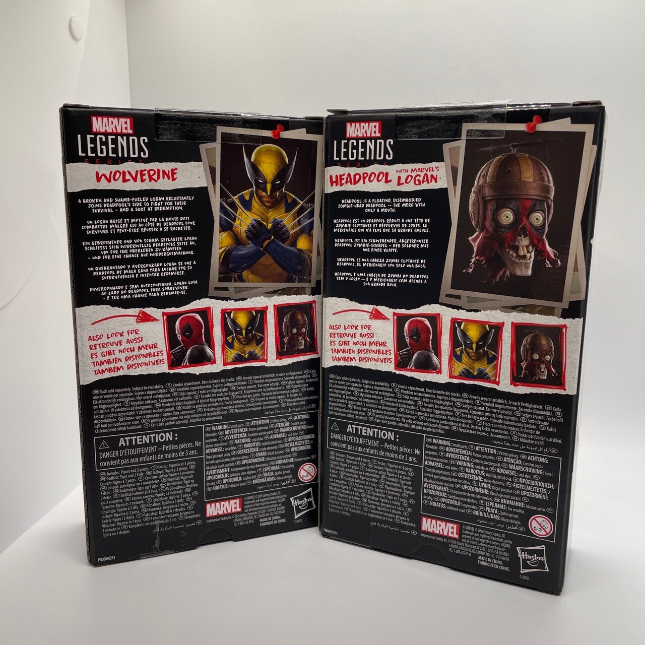 Hasbro Marvel Legends Deadpool And Wolverine Movie Headpool Logan & Wolverine