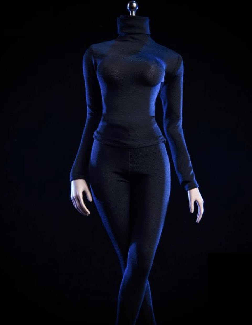 1/6 women black Slim Tights stretch suit for killer phicen hot toys kumik ❶USA❶