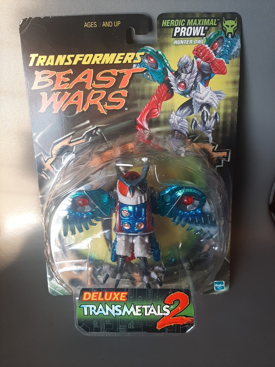 NEW~SEALED ~ Hasbro~ 1999 Transformers~ Beast Wars Transmetals 2~ HUNTER OWL~