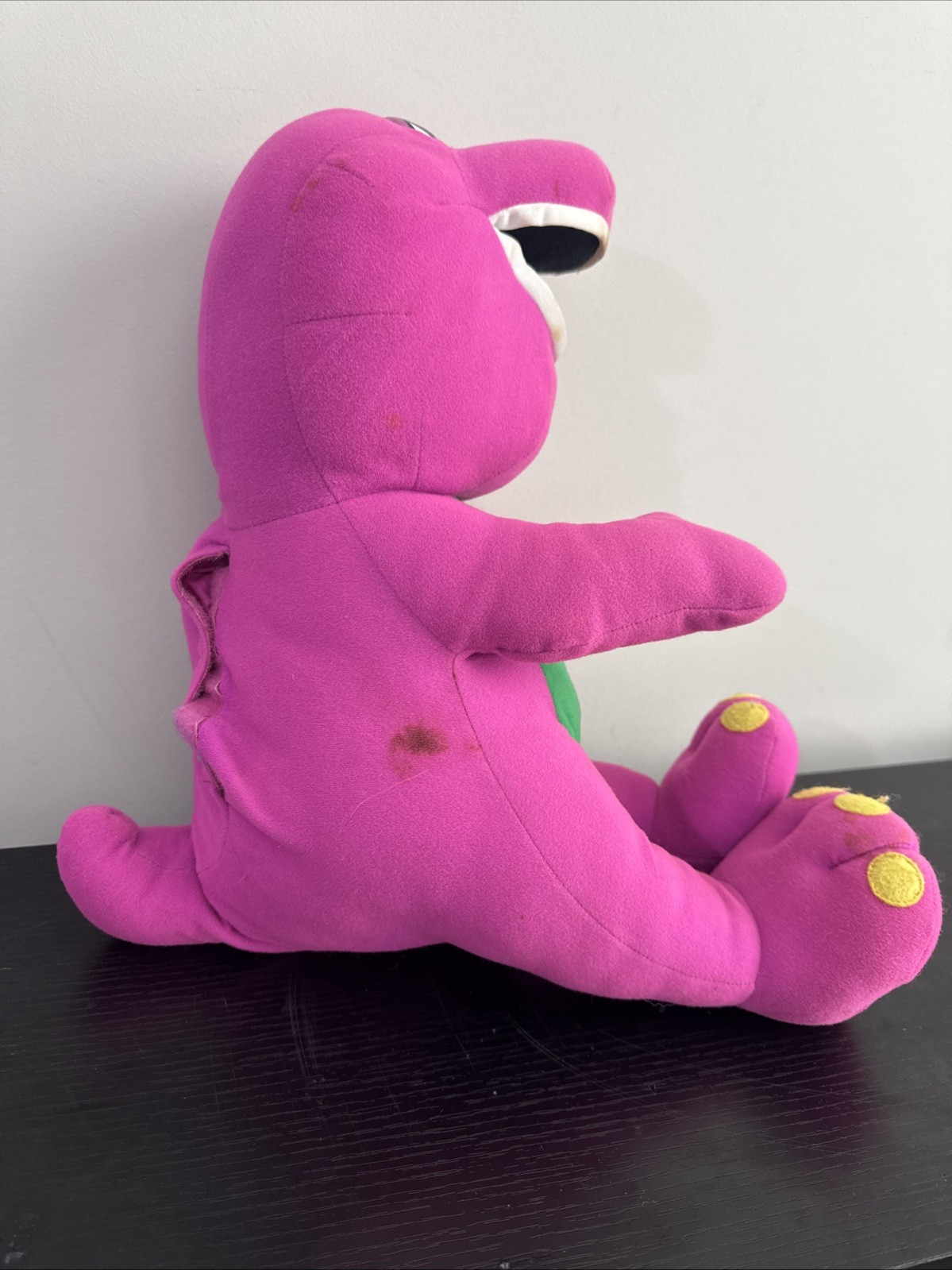 Vintage Talking Barney 16” Plush Playskool 1992 The Lyons Group Tested Works