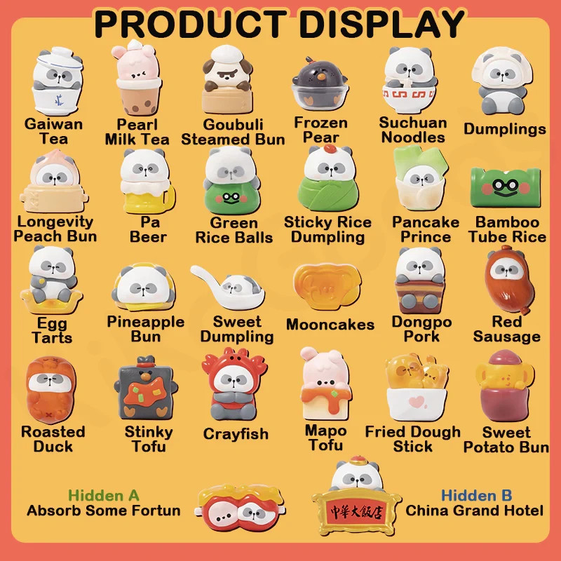 TOYCITY Mr. Pa China Grand Hotel Series Set of 24 magnet figs Blind Bags Case