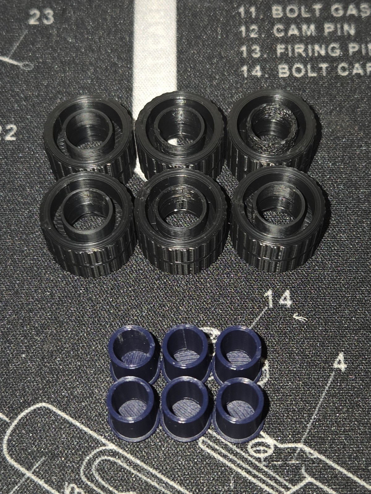 Transformers G1 3D Printed Roller Wheel Repair Kit With Custom Wheels Blue PLA