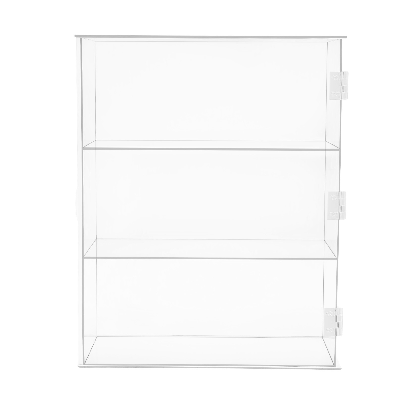 3-Tier Display Case Shelf Dustproof Clear Showcase Holder for Action Figures