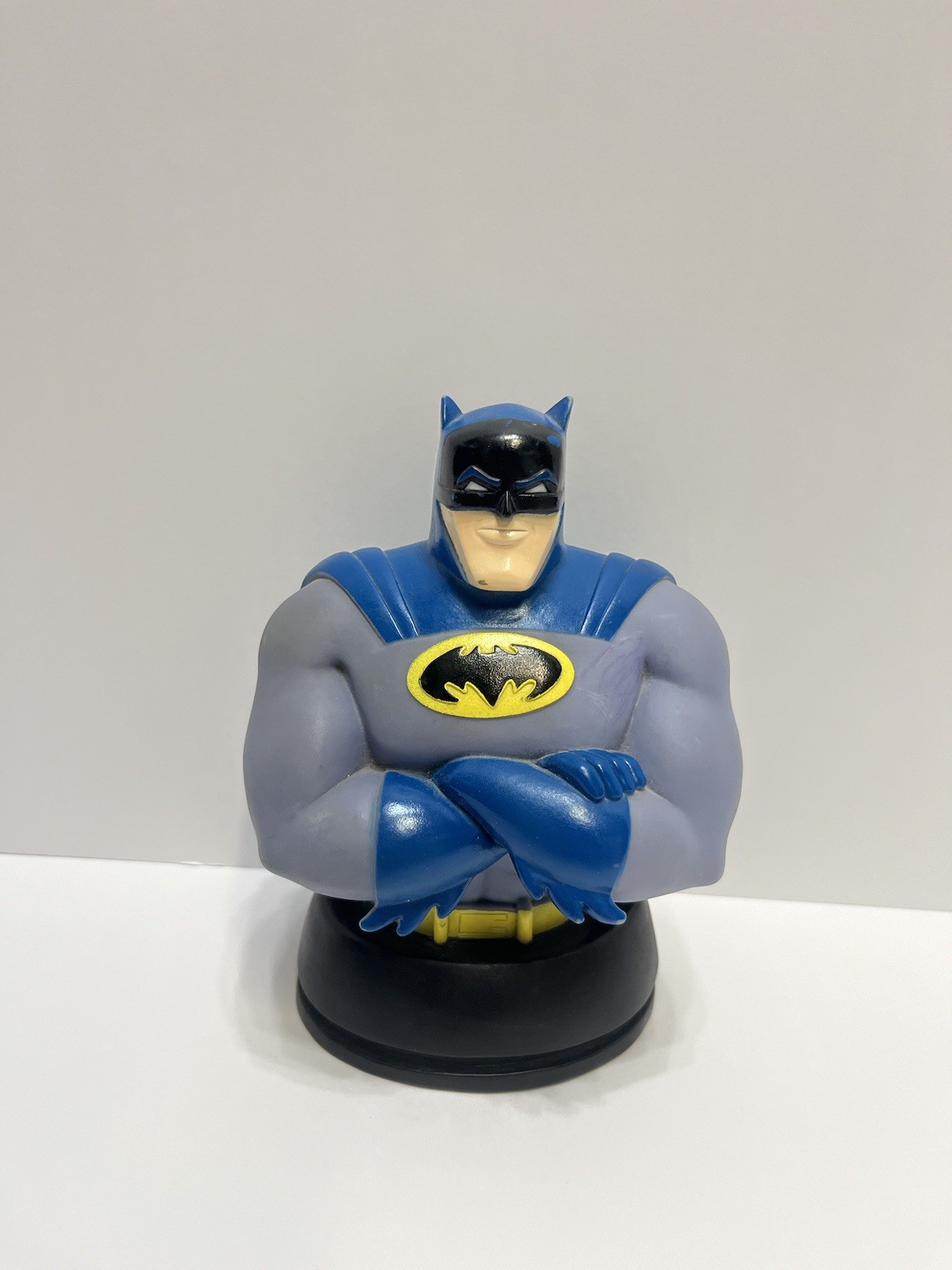DC COMICS BATMAN PLASTIC BUST FIGURE BANK NO STOPPER KIU HUNG INDUSTRIES GOOD