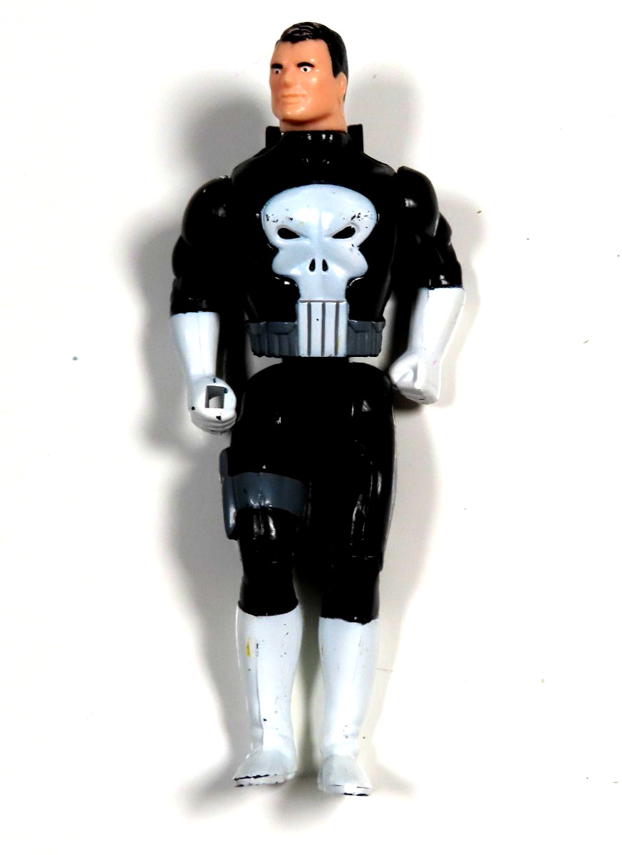 Marvel Super Heroes Punisher Action Figure 5&Prime; 1990 Toy Biz 1:15