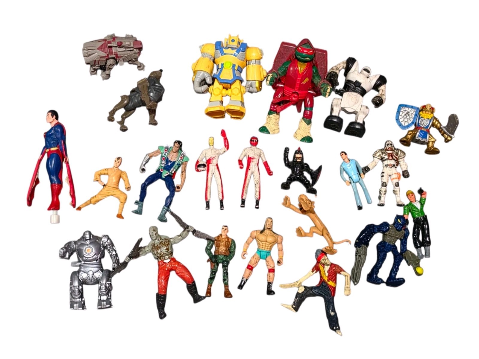 Lot of Random Vintage Various Toy Action Figures 22 Figures