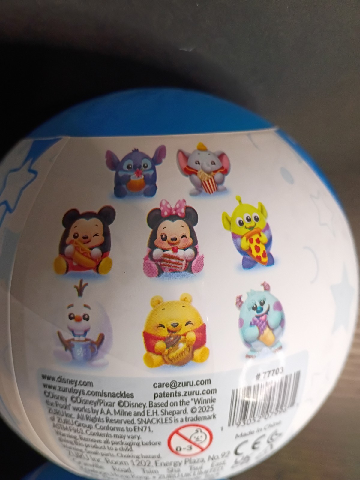 Disney Snackles Zuru Blind Balls Lot of 4 – New Sealed – mystery plush Capsules