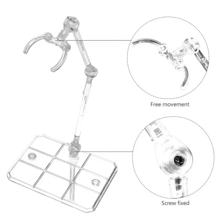 10Pc HG144 Adjustable Action Figure Display Holder Base Doll Model Support Stand