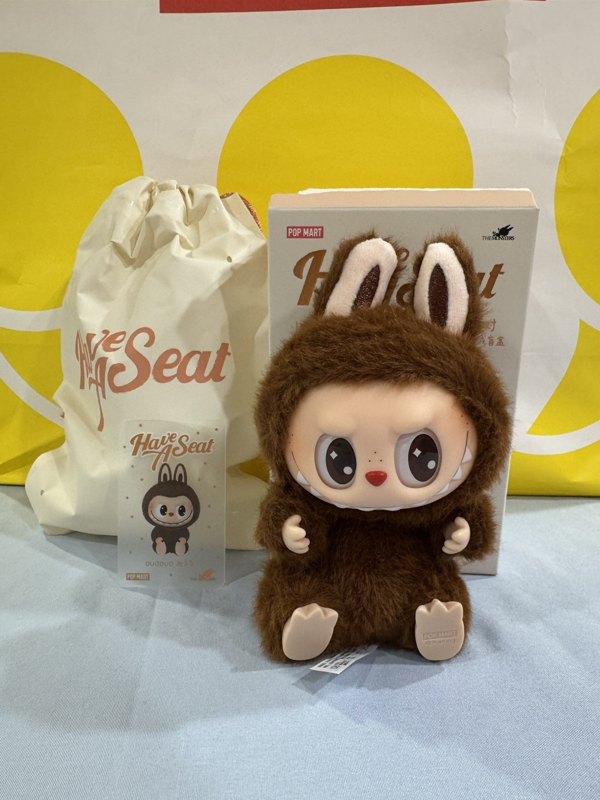 Pop Mart x Labubu The Monsters -Have a Seat Vinyl Plush Pendant- SECRET: DUODUO