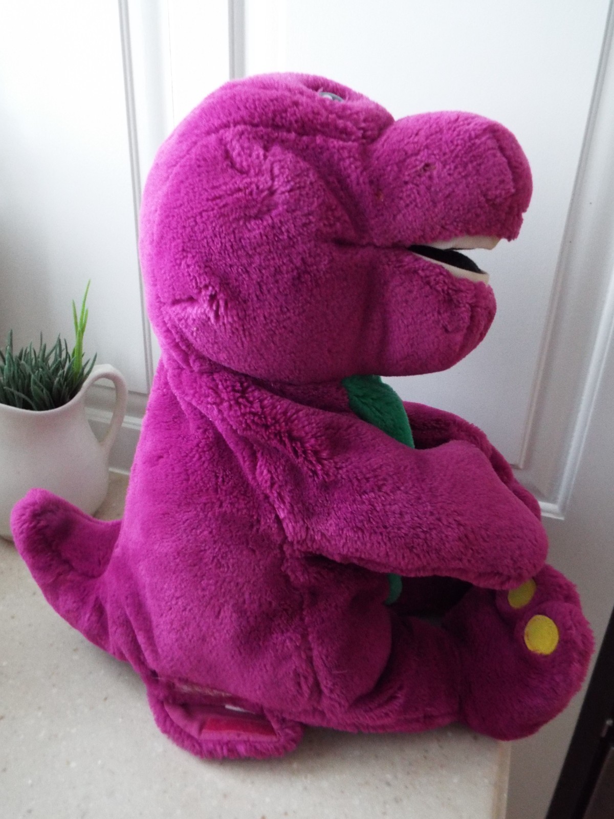 Vintage Lyons Activemate Mixed Playskool Barney Lot Of 4 & Interactive Plush
