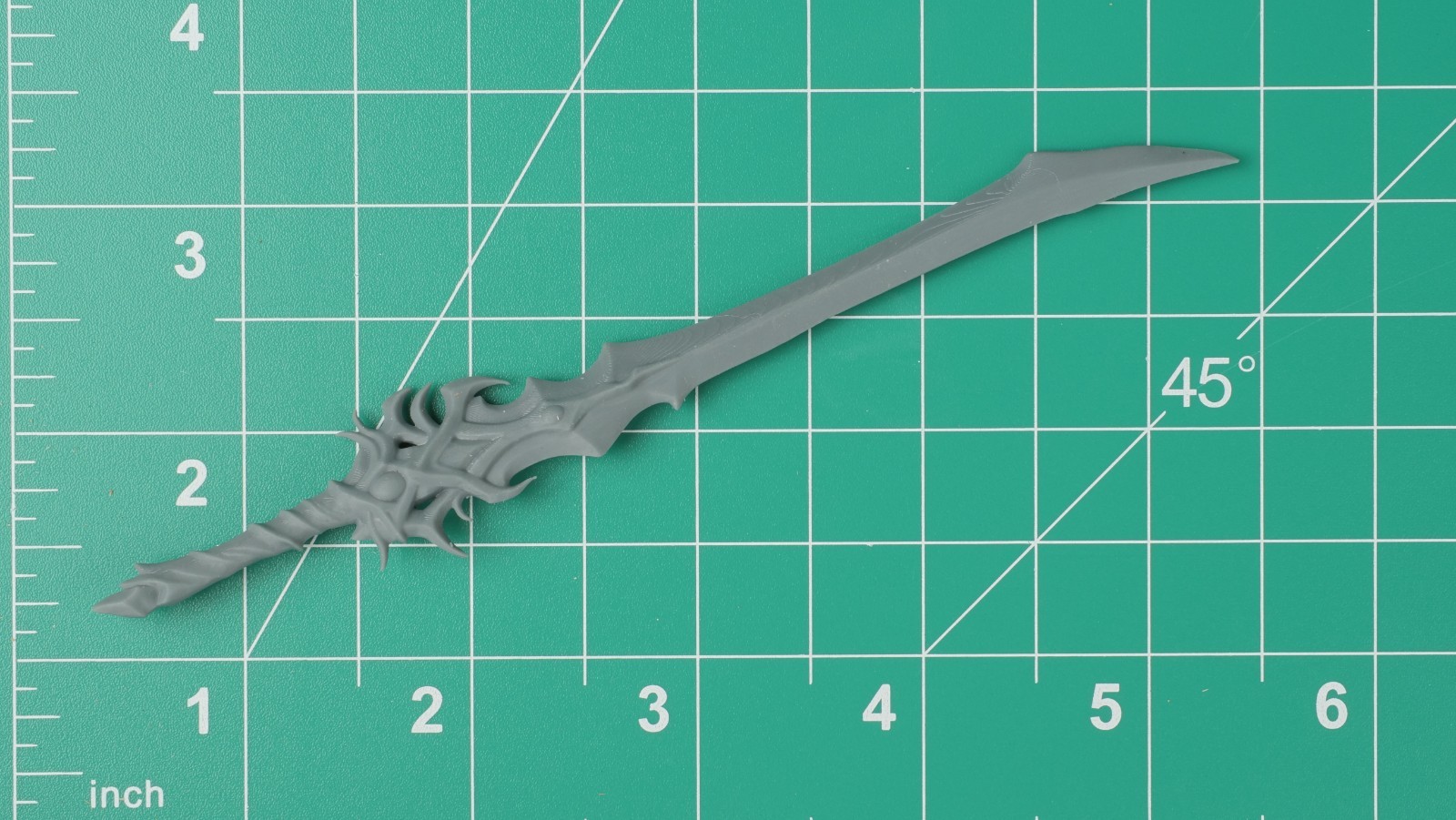 Fantasy Mythic Legion Rotwood Elf King Sword 6&Prime; (1:12) Unpainted 3D Resin Print