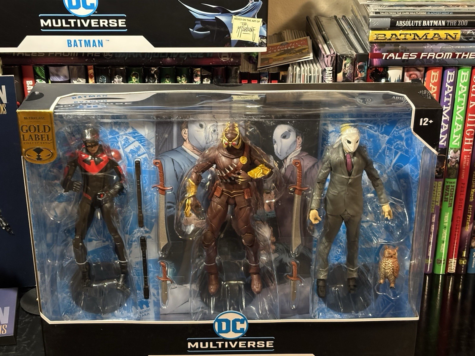 McFarlane DC Multiverse Nightwing/Court Of Owls Gold Label/3 Pack. New