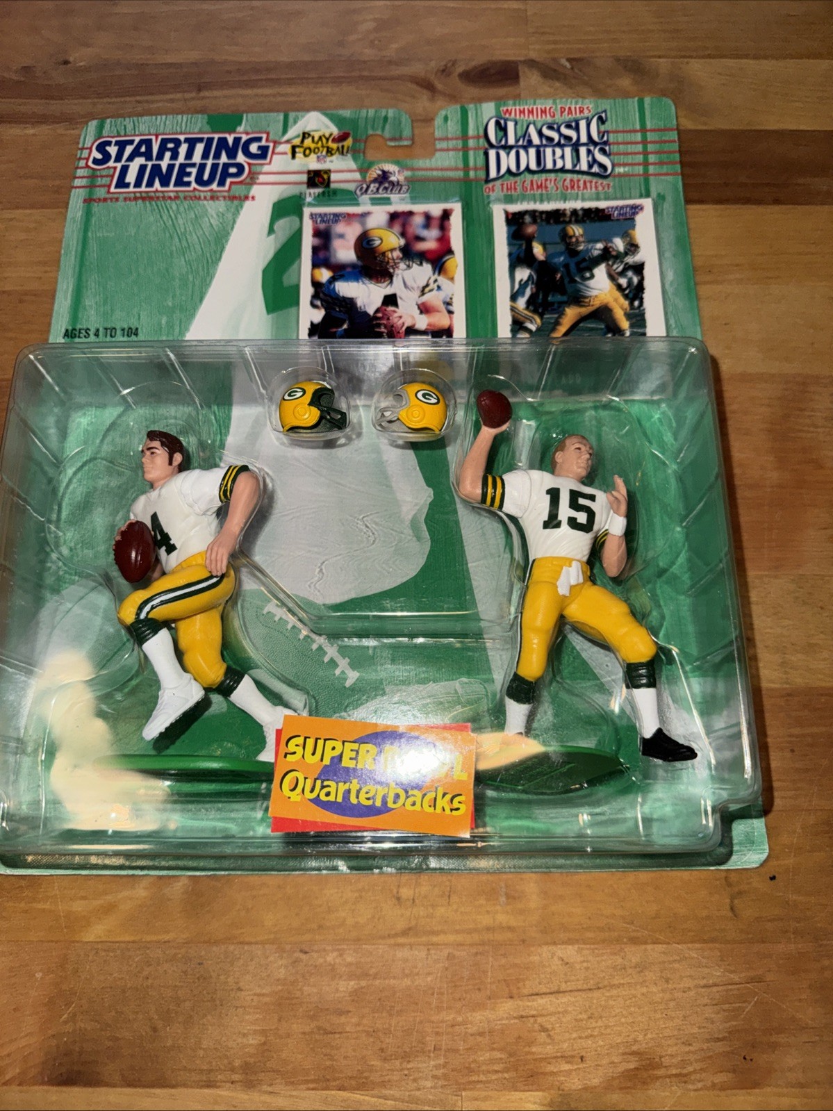 1997 Kenner Starting Lineup Classic Doubles Brett Favre/Brett Starr GB Packers