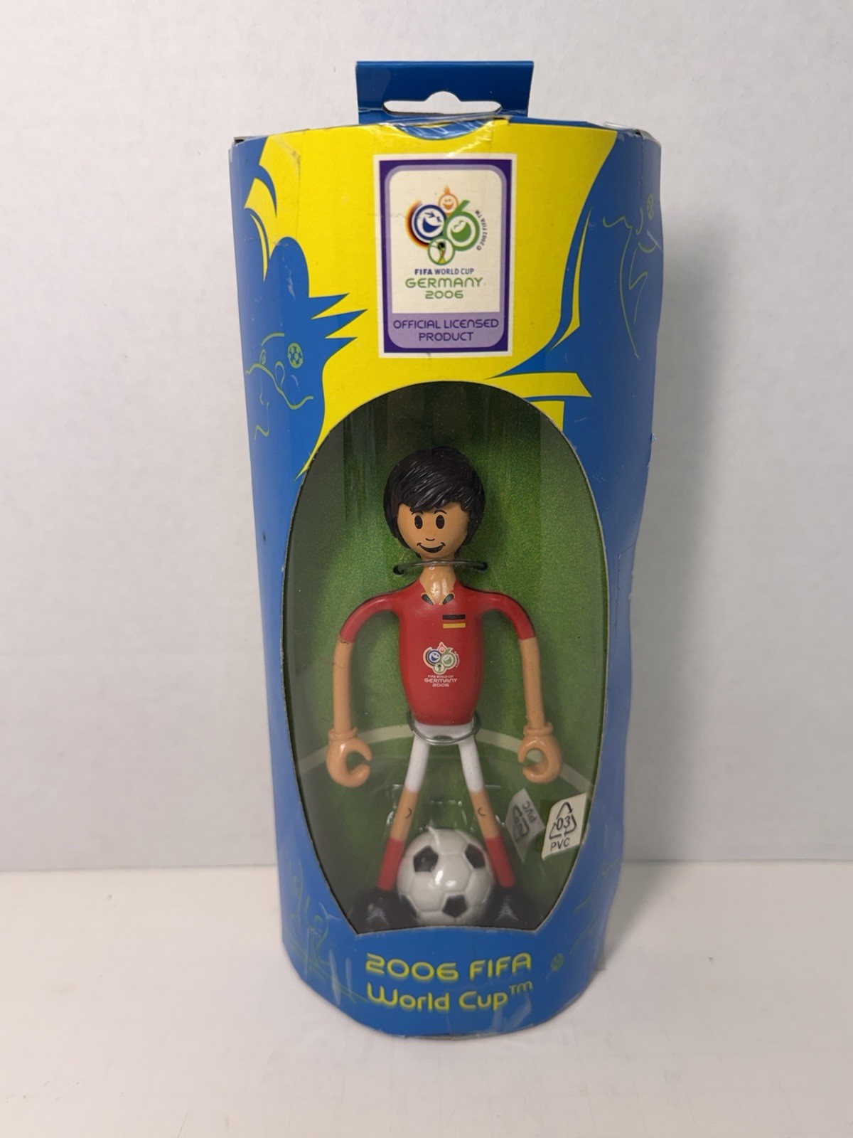 Kid Galaxy FIFA World Cup 2006 Soccer Player Figure w/ Ball c2 New in Box