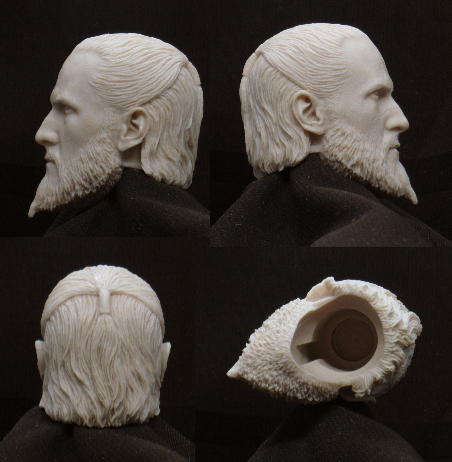 ##6438 CUSTOM RESIN UNPAINTED HEAD SCULPT ACTION FIGURES 1/6 Scale