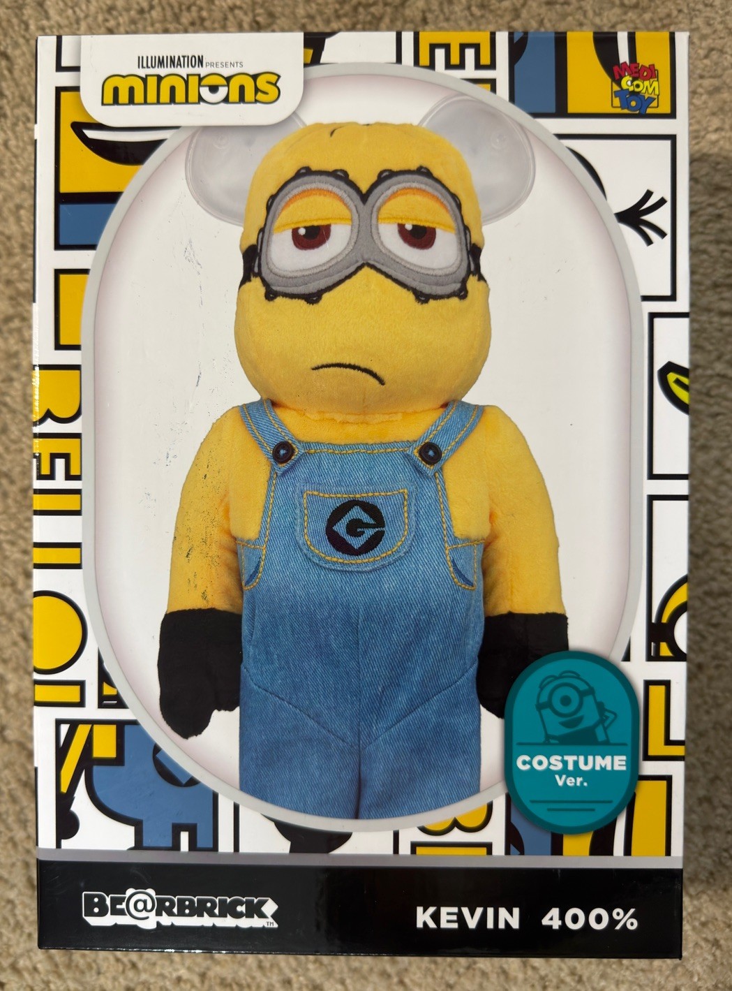 BE@RBRICK Kevin Costume 400% Minions MEDICOM TOY