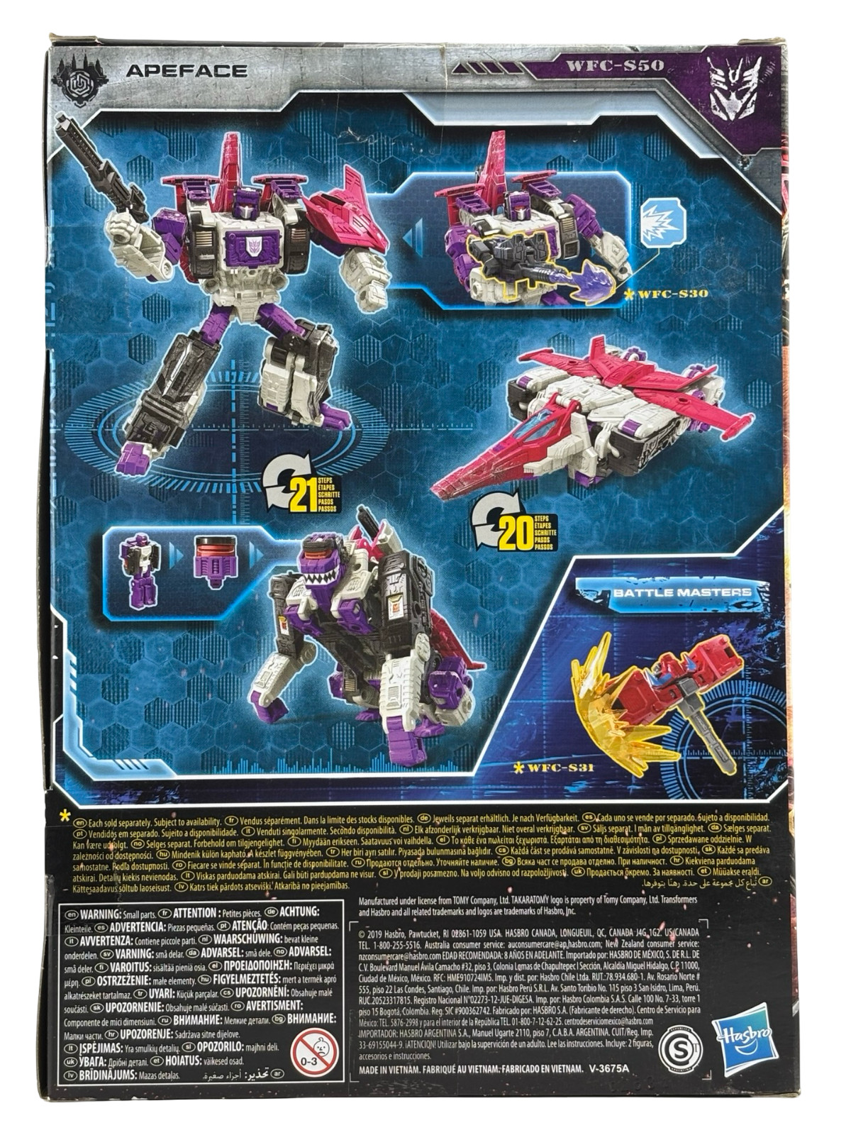 Transformers Apeface Figure 2019 Siege War for Cybertron Voyager Class NIB