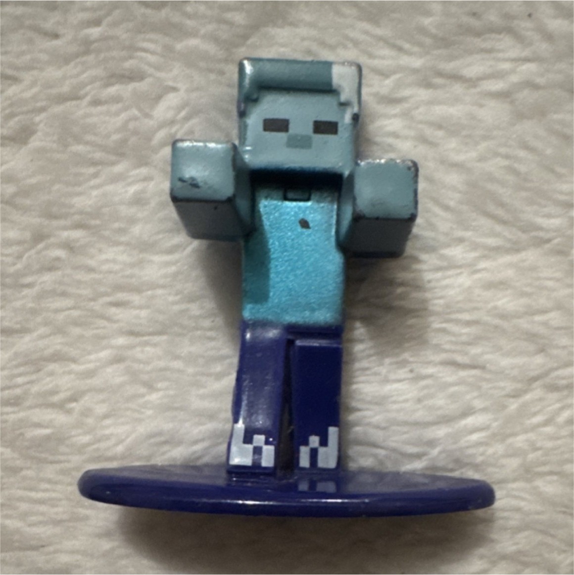 Jada Toys Minecraft Metal Figurine Model 33567 Blue Light Blue Video Game Theme