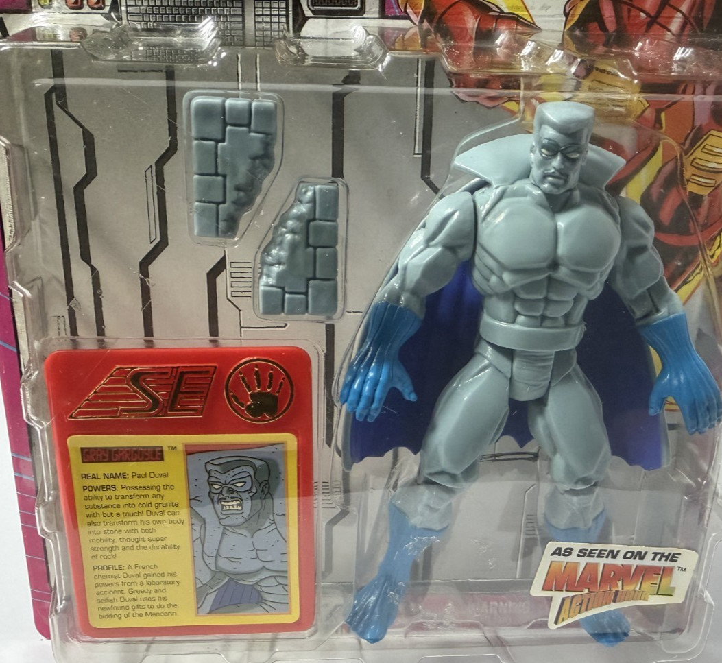 Grey Gargoyle Action Figure Marvel Comics Iron Man Toy Biz 1994 MOSC