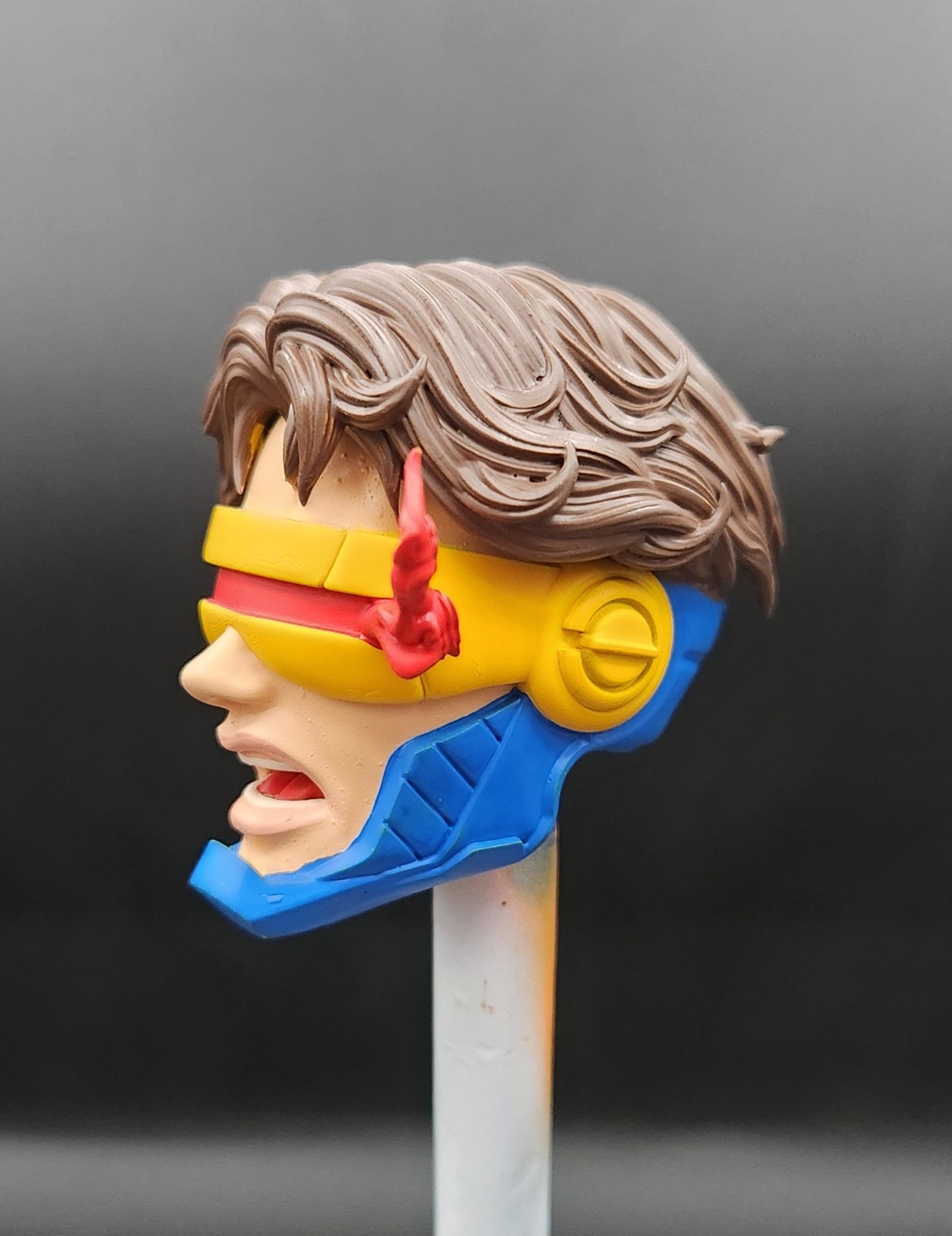 Marvel Legends Custom Jim Leee Cyclops Kit 1/12 Scale Painted