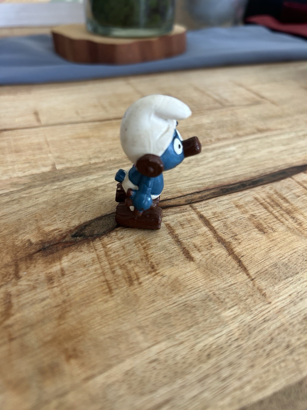 Smurfs Vintage Clockwork Robot Schleich 1980s Figure Peyo