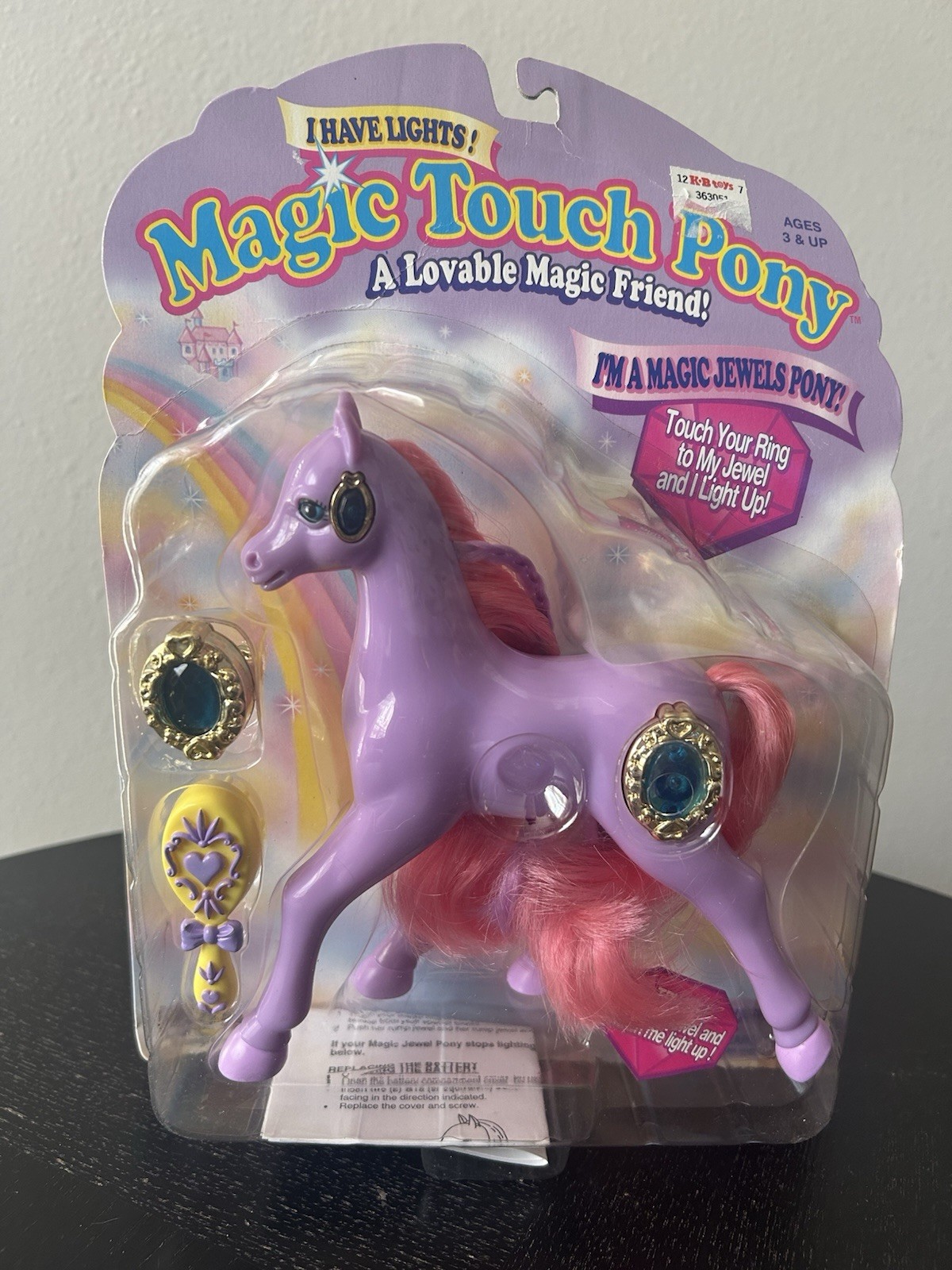 MGA Magic Touch Pony Crystalia Purple Horse Pink Mane-Shannon NIB 1996