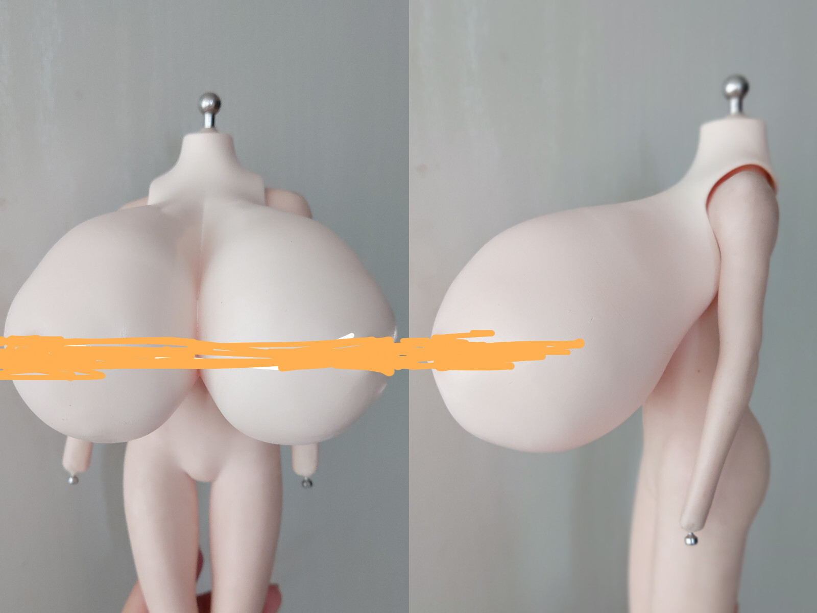 1/6 Female Super Large Breast Kits Cover Model Fit 12 » PH TBL Figure Body Doll