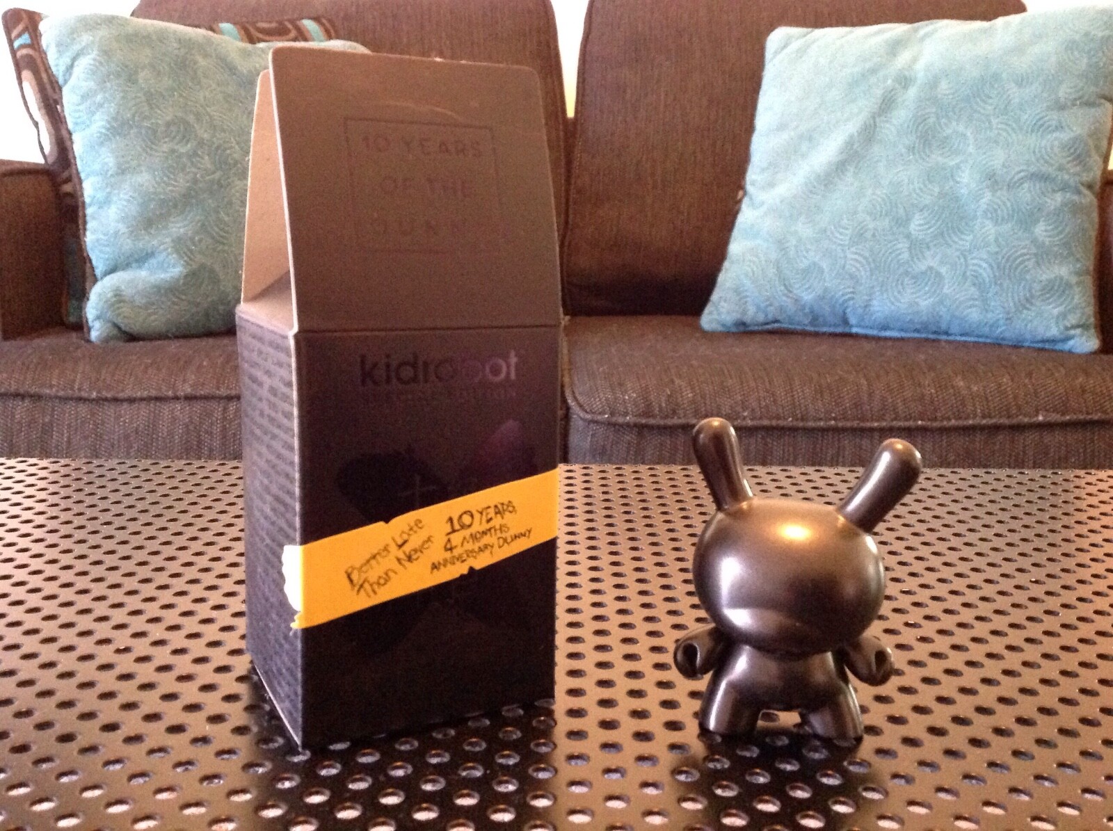 Kidrobot Special Edition 10th Anniversary DUNNY 3&Prime; 10 Years 4 Months Black