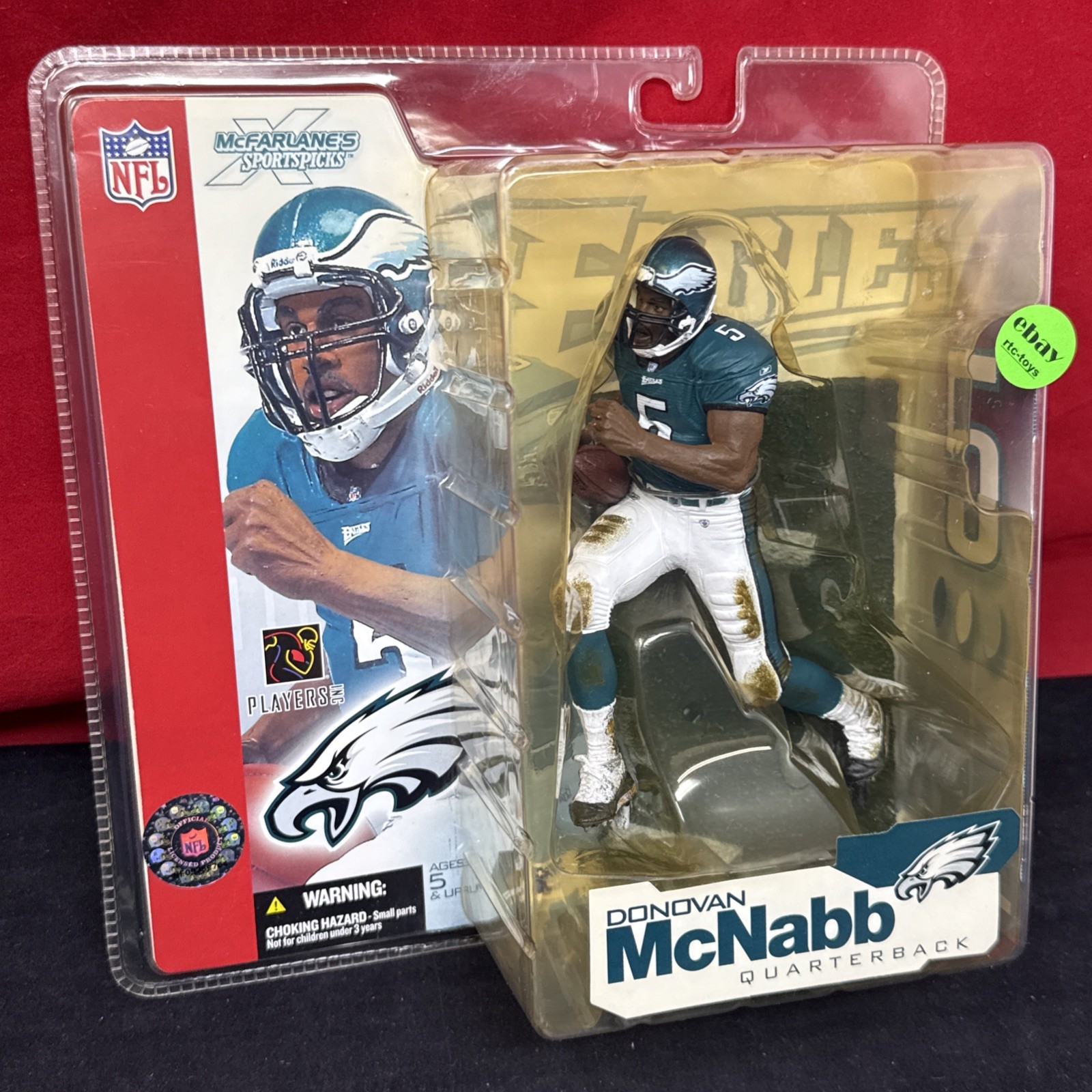 McFarlane NFL Donovan McNabb Philadelphia Eagles Series 4 Green Jersey New 2002