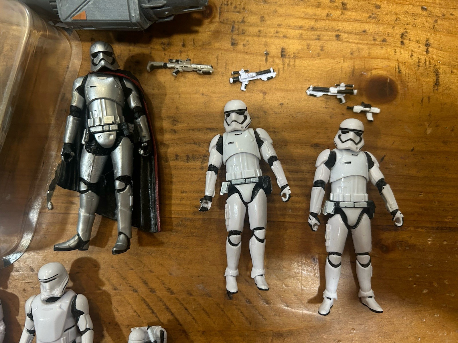 STAR WARS 3.75” FIRST ORDER STORMTROOPER & KYLO REN SNOKE SNOWSPEEDER LOT LOOSE