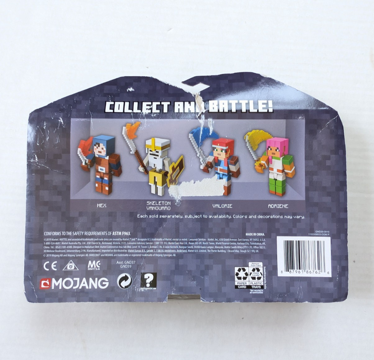 Minecraft Dungeons Nameless One & Hal Action Figure Set NIB 2019 Mattel Mojang